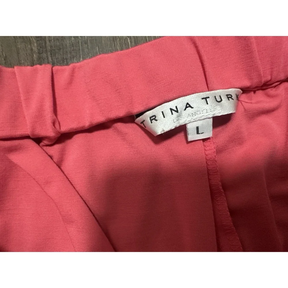 Trina‎ Turk Emmy Side Striped Pink Shorts Large